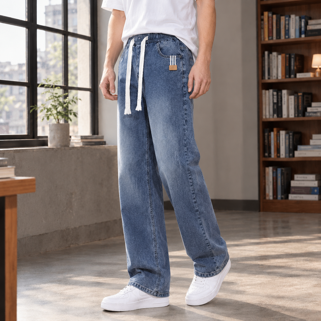 Charles-Tate Relaxed Jeans - Blue