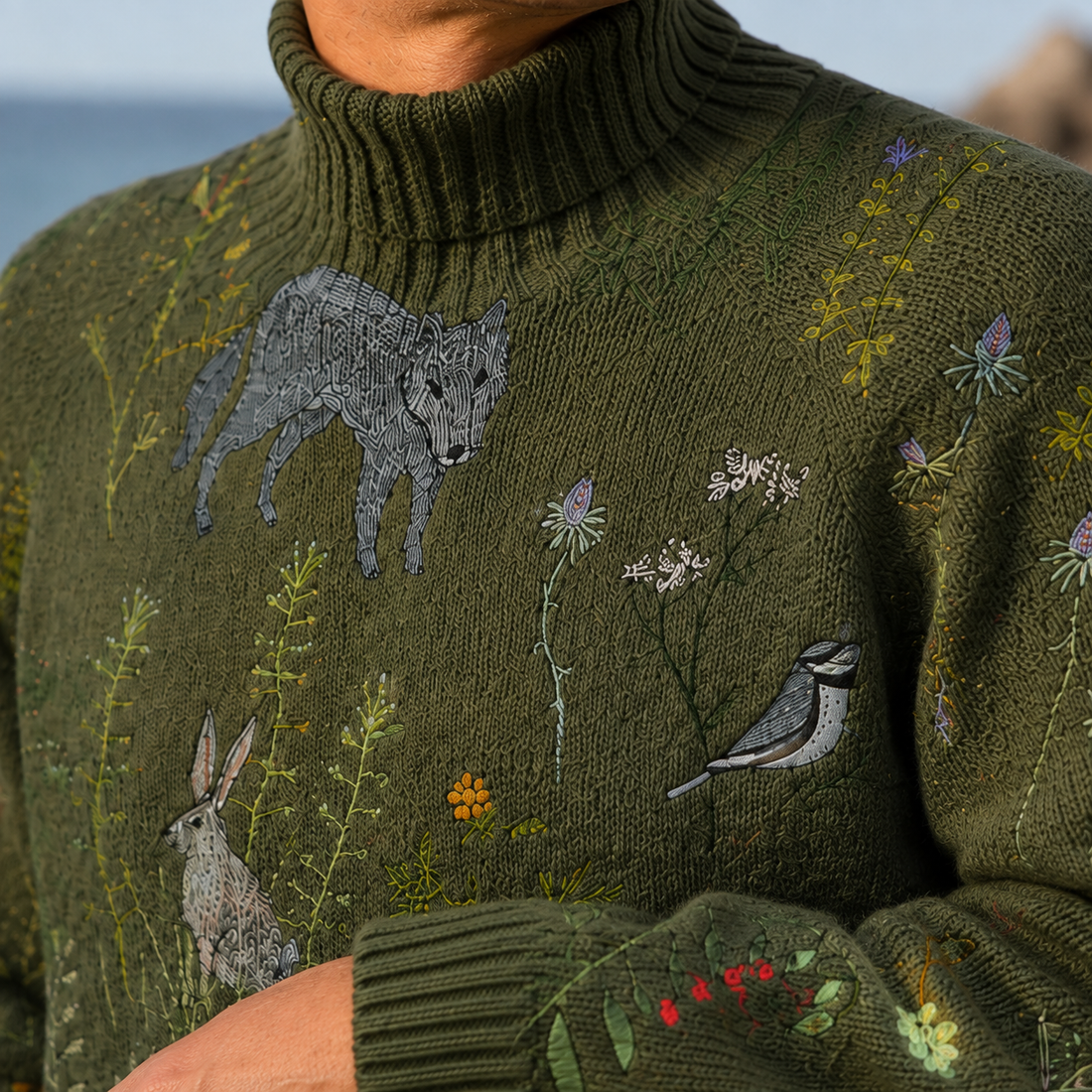 Lucian Turtleneck Sweater - Lead Product Detail