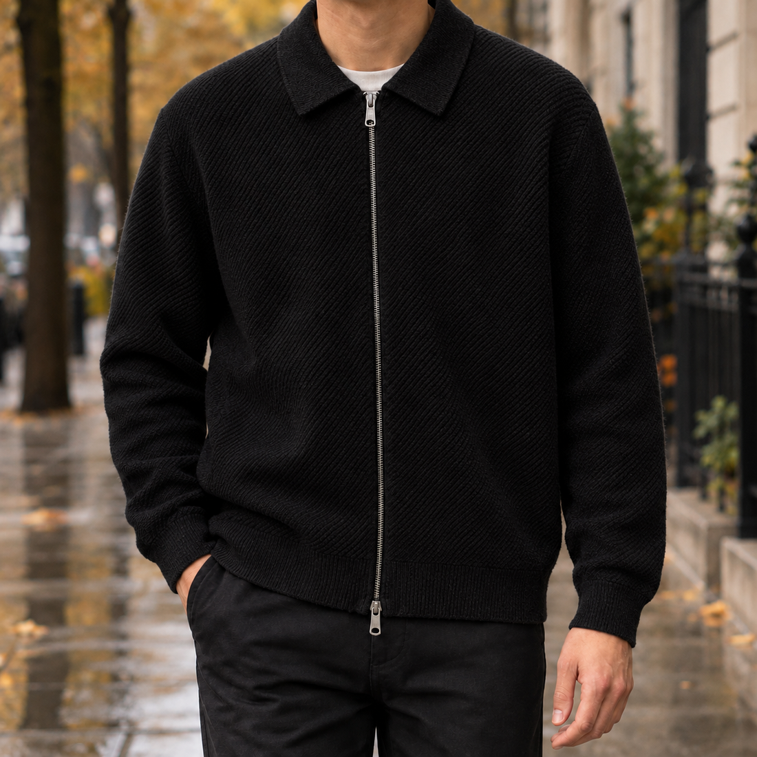 Carter-Wren Zip Jacket - Black