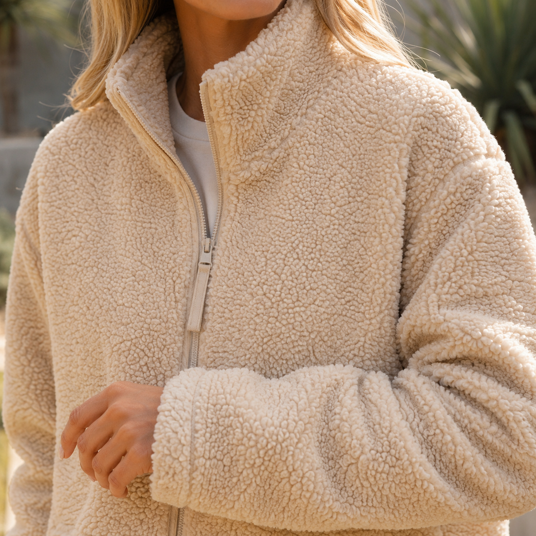 Tamsin Teddy Jacket - Lead Product Detail