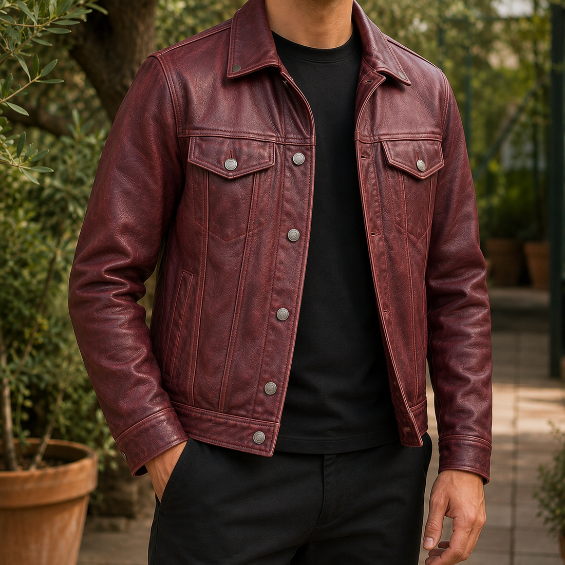 Soren-York Vintage Jacket - Patina Plum