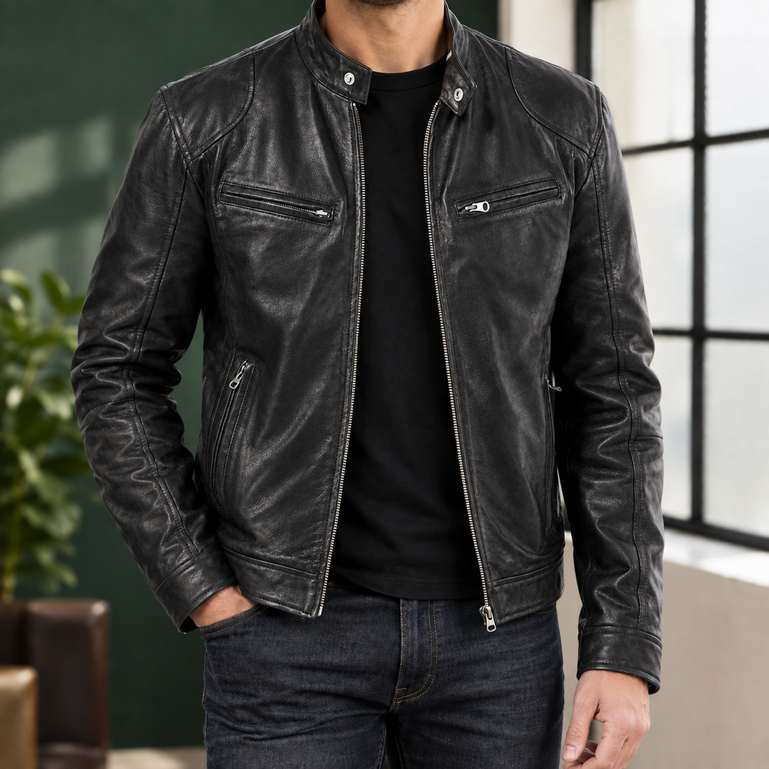 Leopold-Jude Racer Jacket - Black