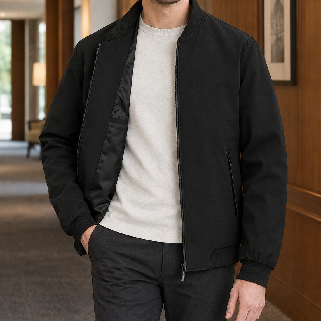 Charlie-Lane Zip Jacket - Black