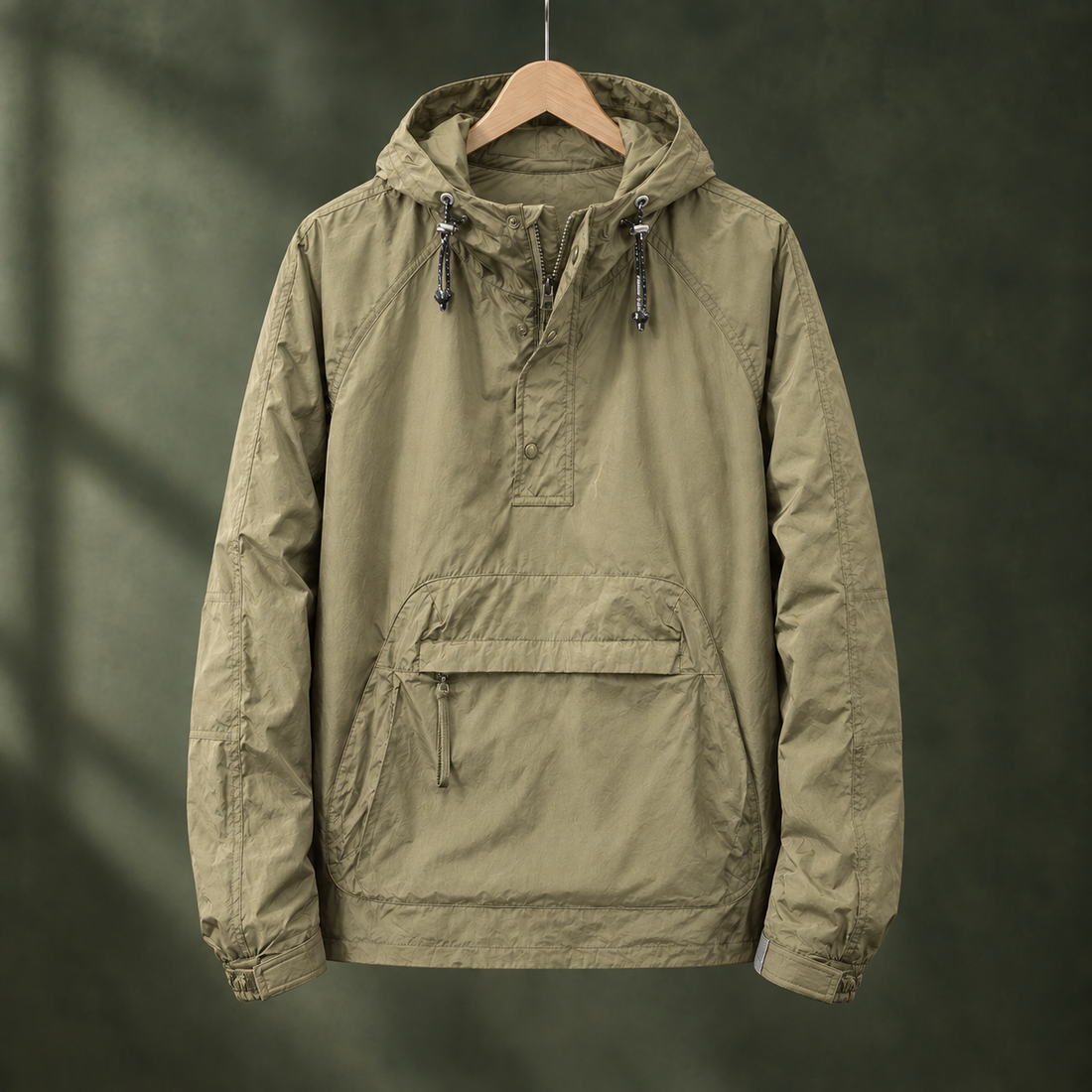 Rowan-Wren Pullover Jacket - Khaki