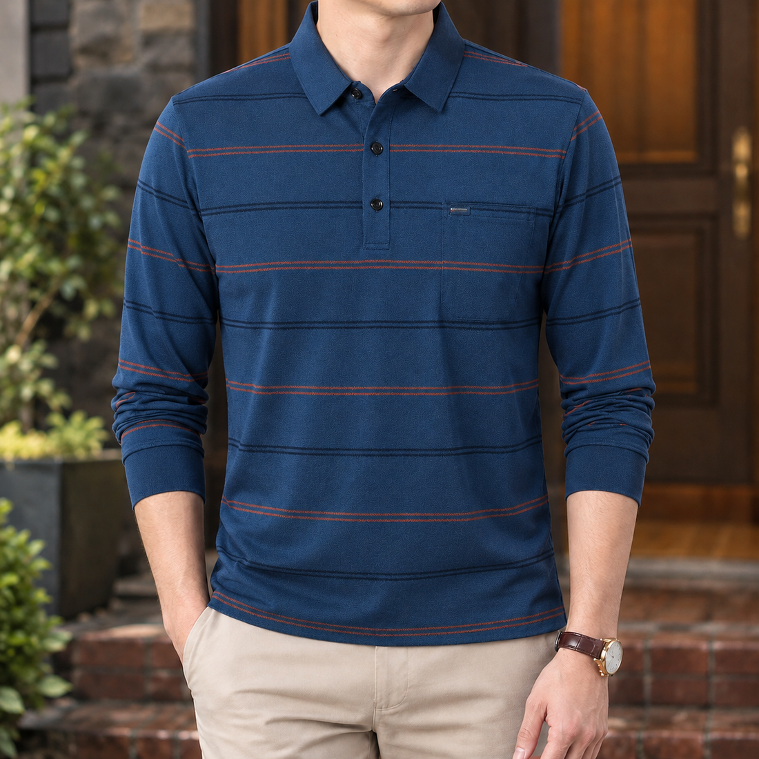 James-Jude Striped Polo - Ha Qing