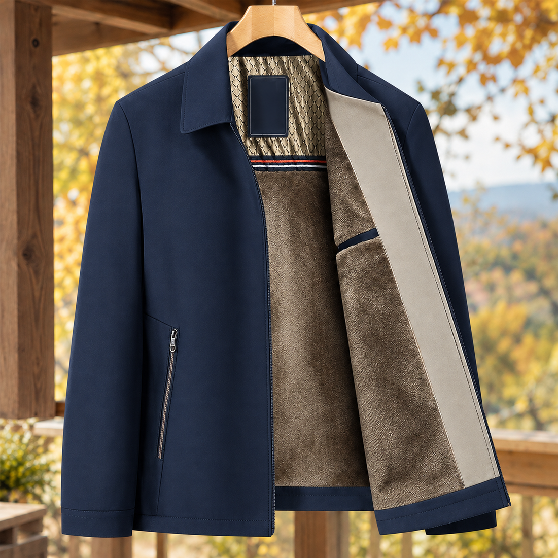 Ignatius-Wade Lapel Jacket - Blue