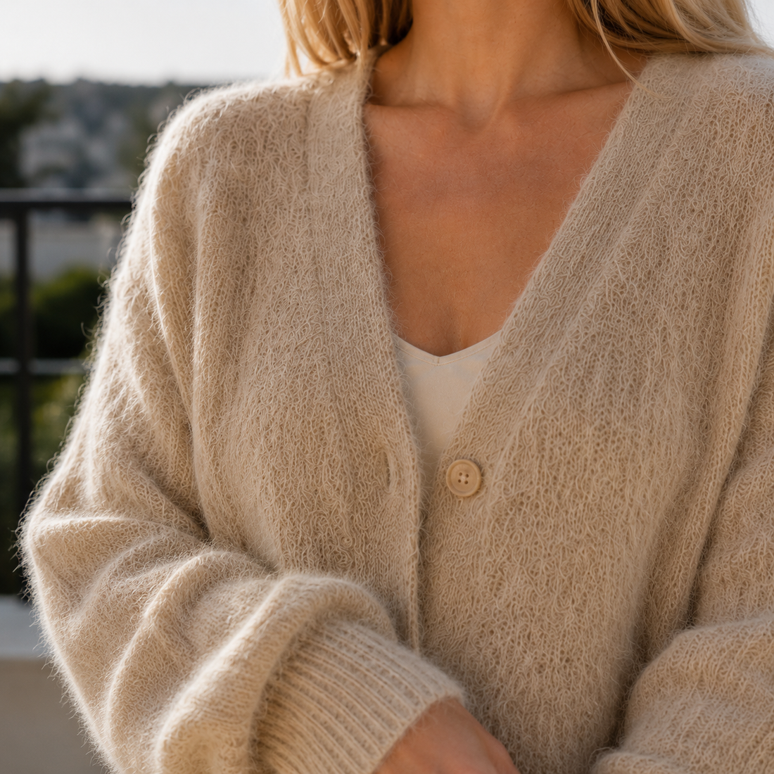 Adriana Fuzzy Cardigan - Lead Product Detail