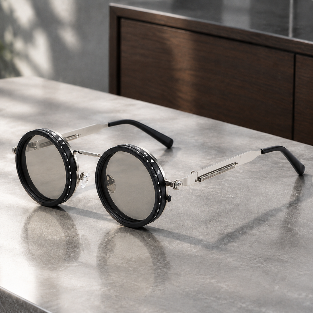 Maurice Rotating Sunglasses - Silver