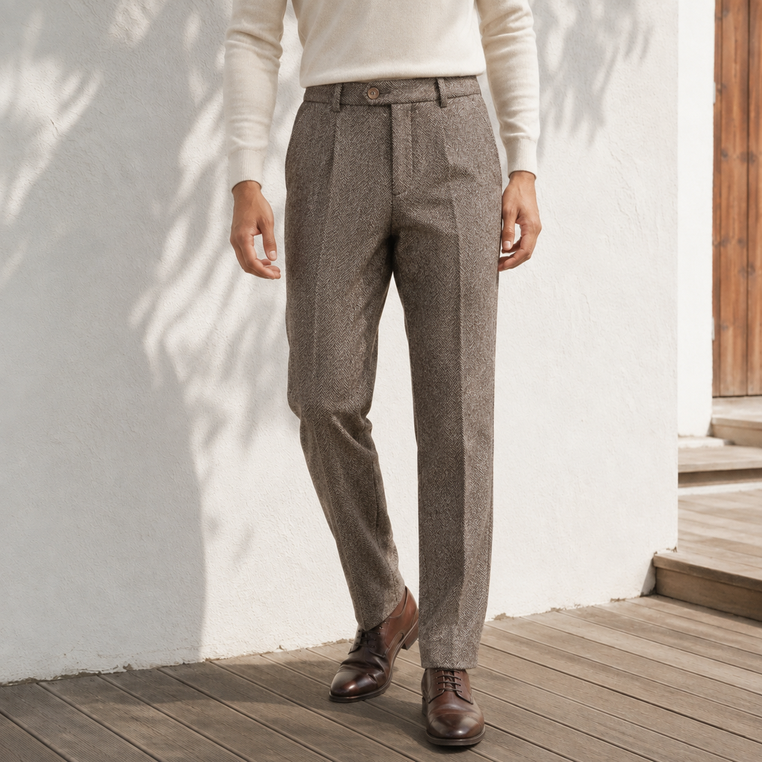 Lennox-Lane Tailored Pants - Gray