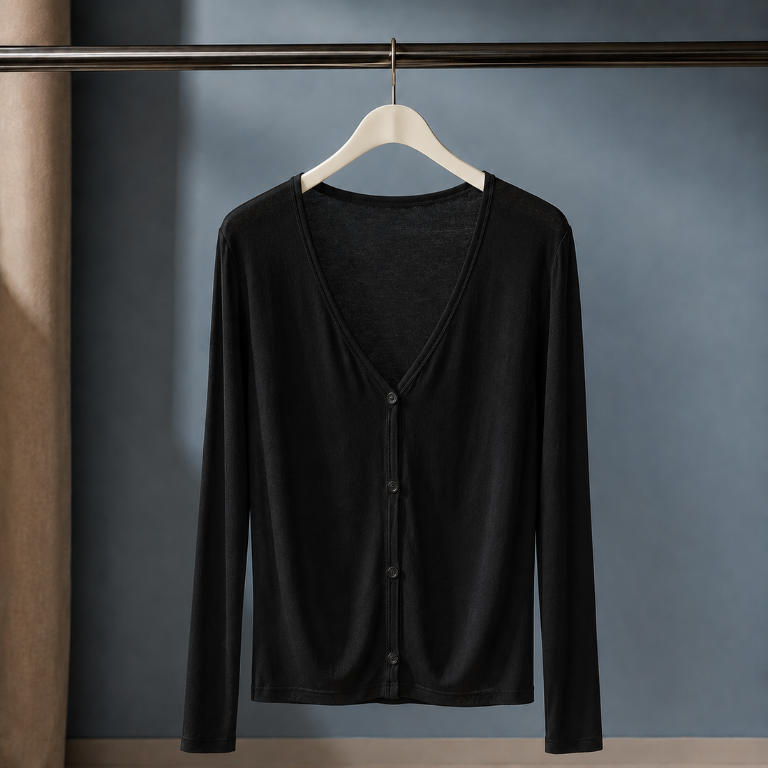 Manon V Neck Sweater - Black