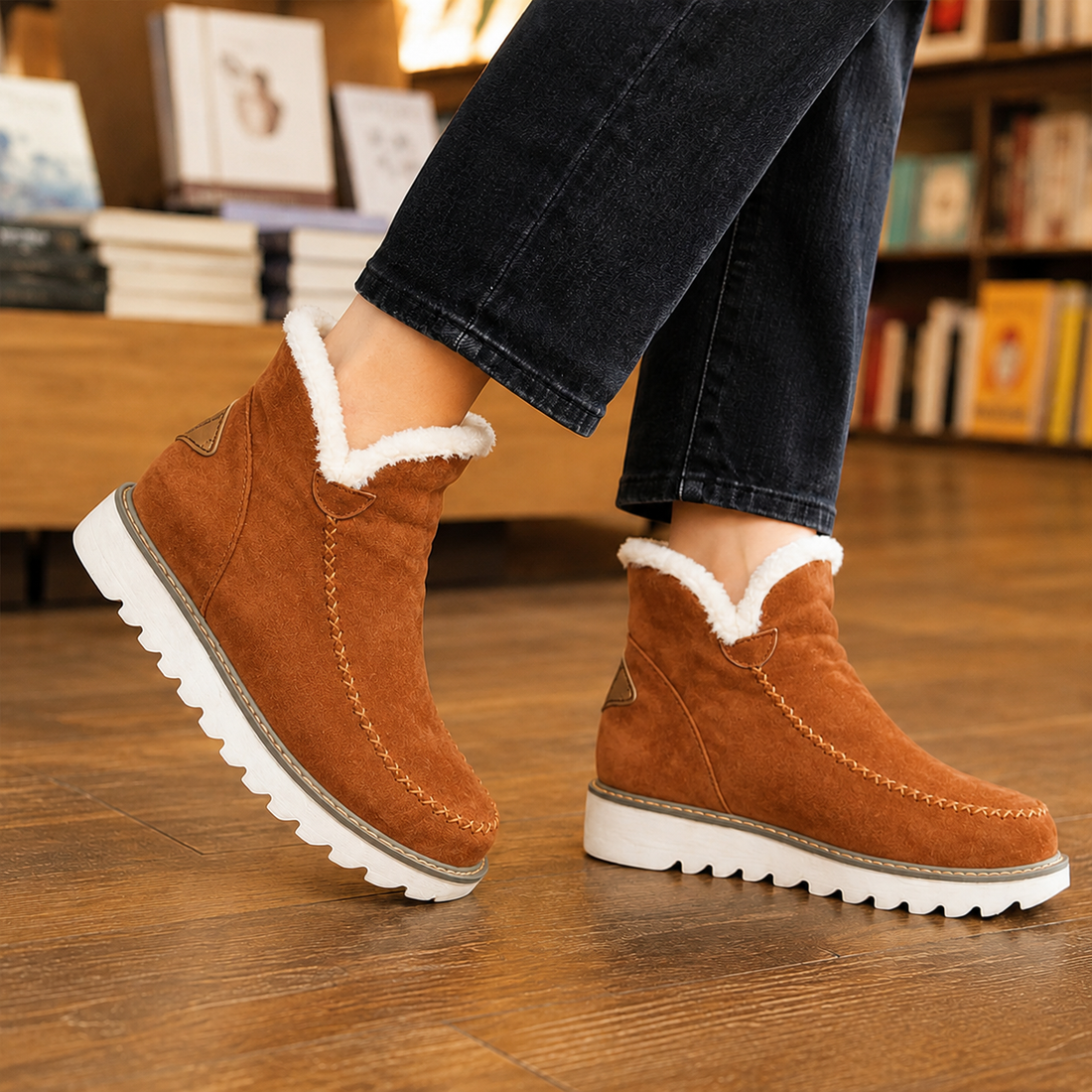 Loreto Platform Boots - Brown
