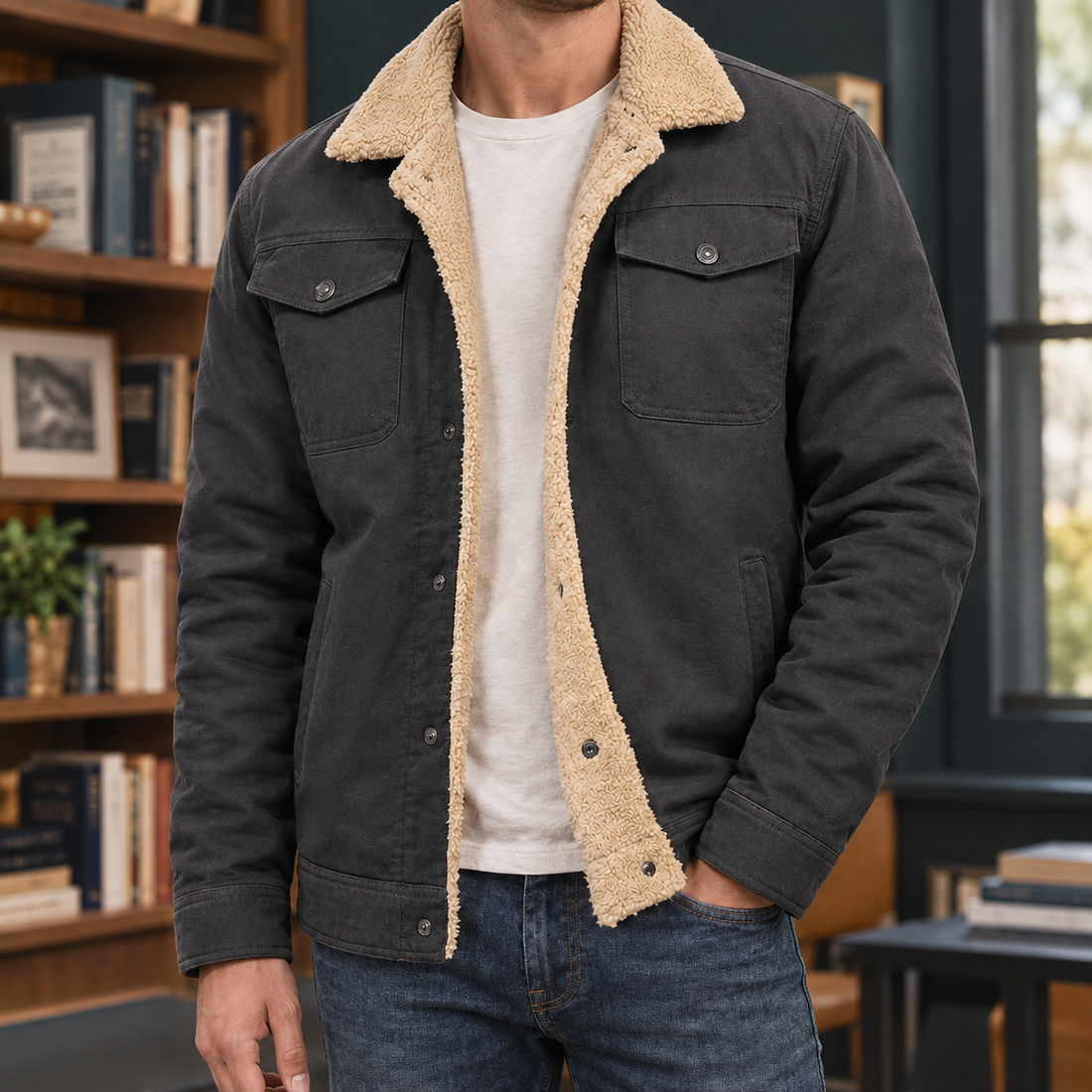 Philemon-Wren Workwear Jacket - Dark Gray