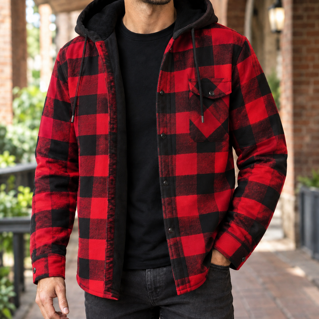 Arthur-York Plaid Jacket - Red Check