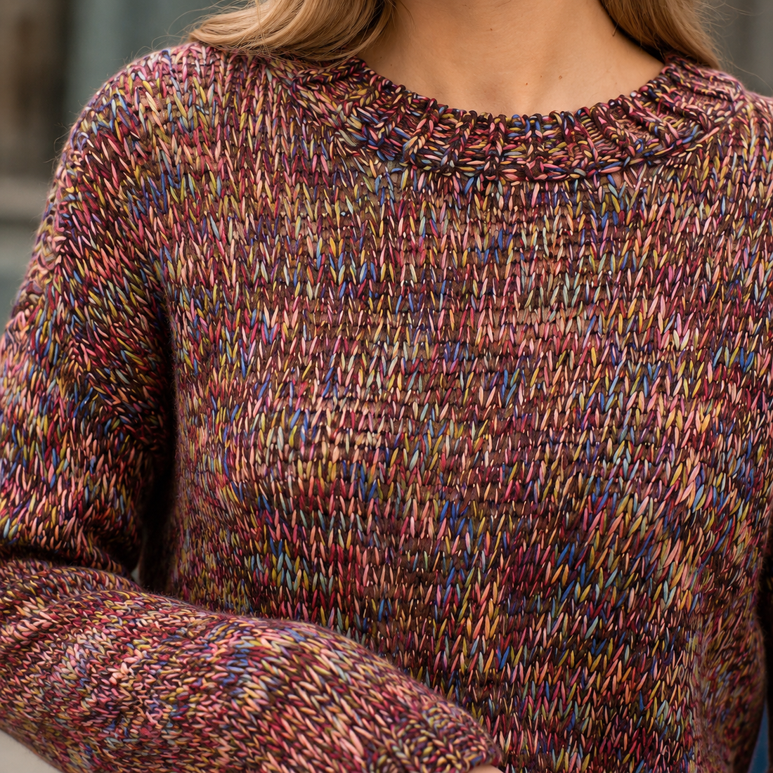 Imogen Marled Sweater - Lead Product Detail