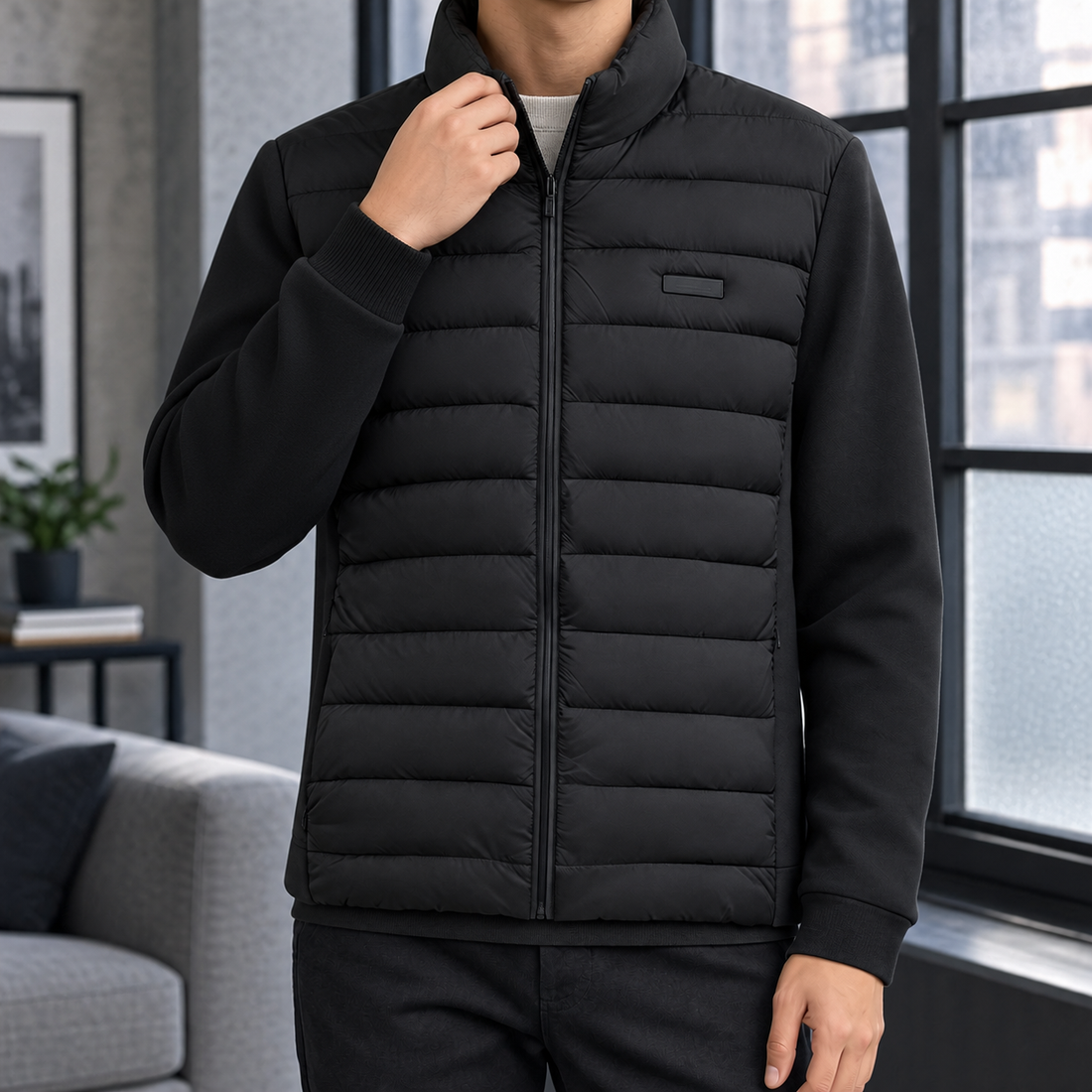 Xavier-Dean Quilted Jacket - Black