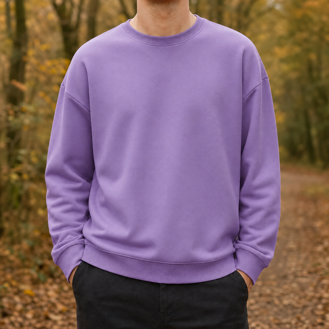 Robert-Miles Crew Neck Sweater - Purple