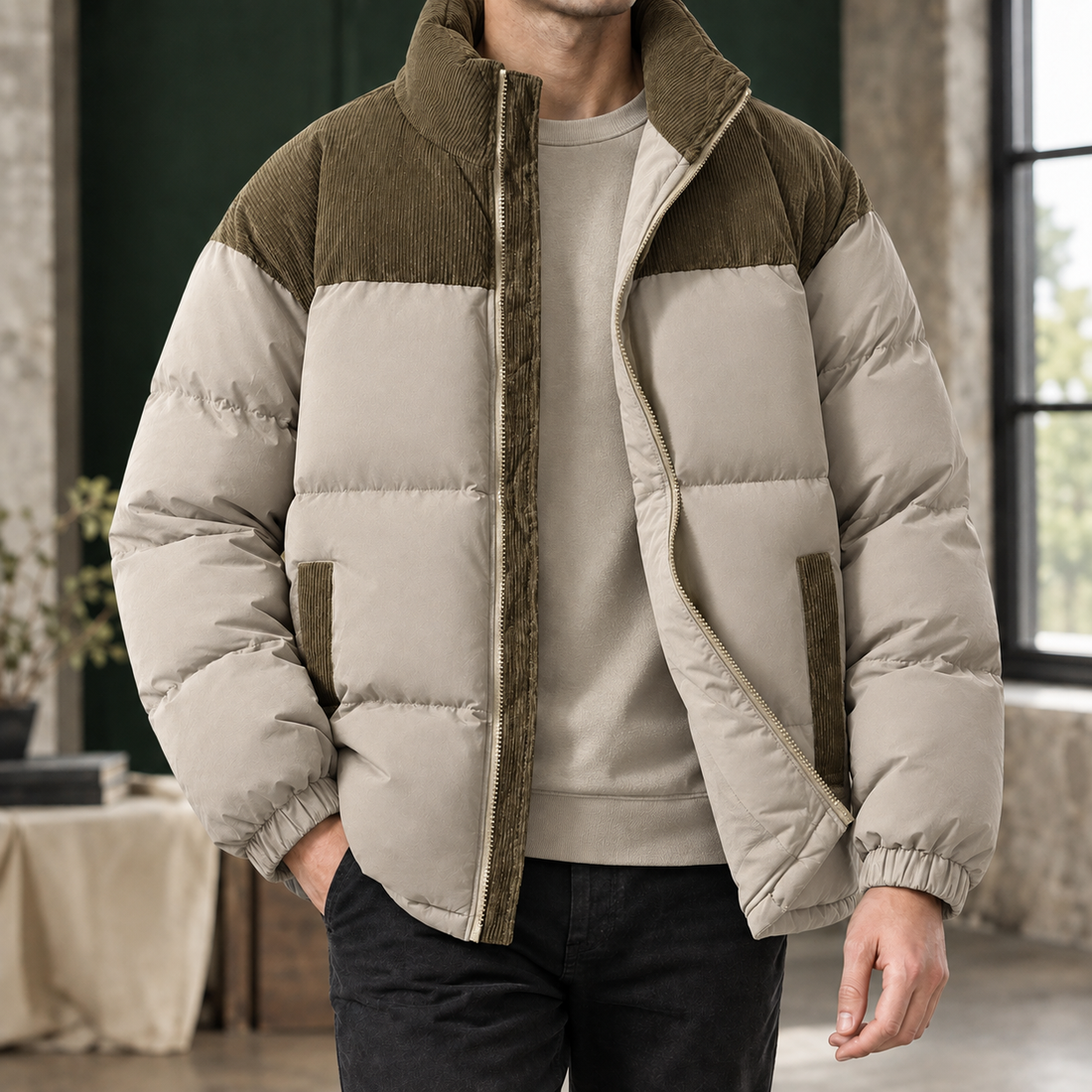 Balthasar-James Corduroy Jacket - Brown