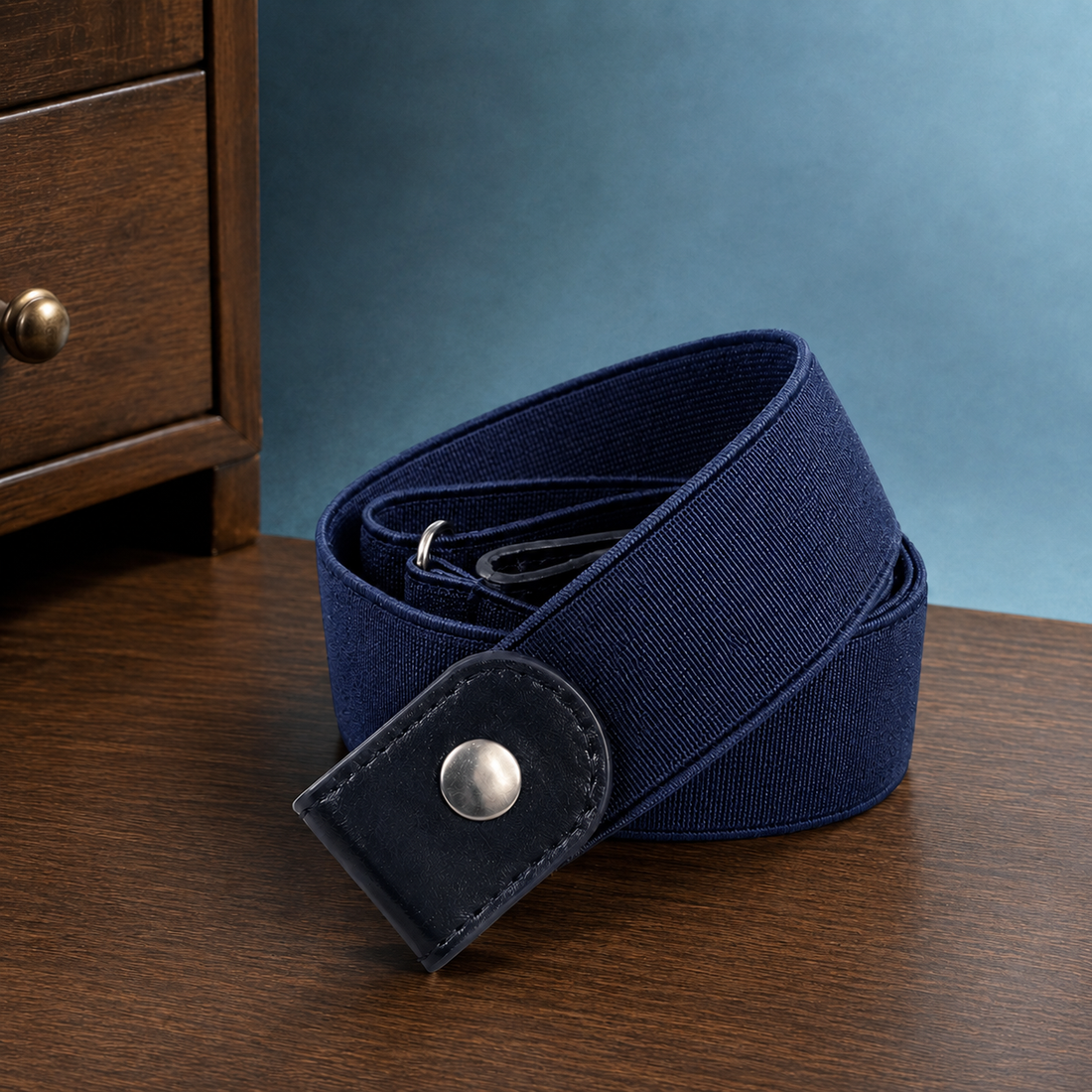Altieri Elastic Belt - Navy Blue