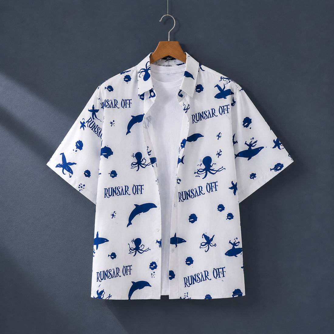 Emeric Hawaiian Shirt - White