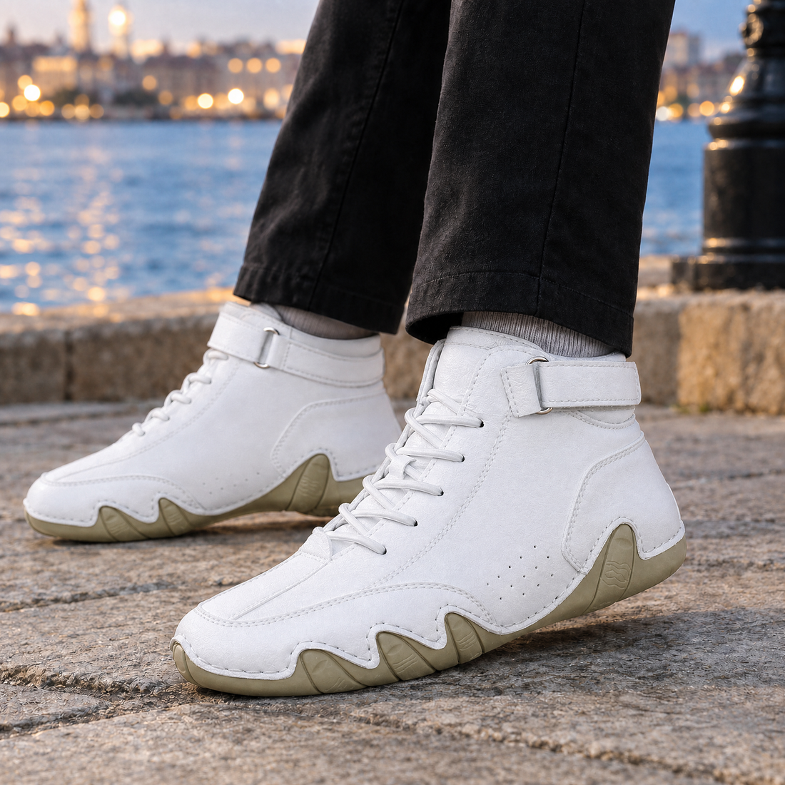 Falcone-Volo Segmented-Sole Sneakers - White