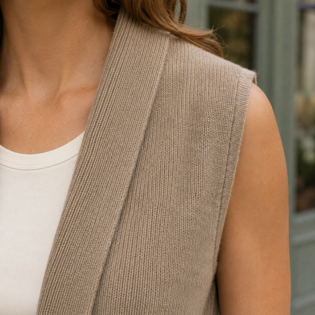 Lucille Cashmere Vest - Lead Product Detail