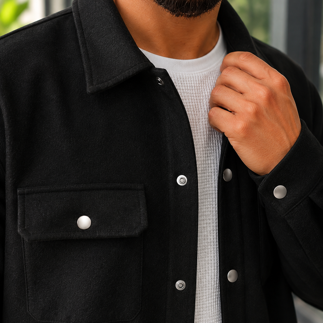 Thaddeus Brushed Jacket - Lead Product Detail