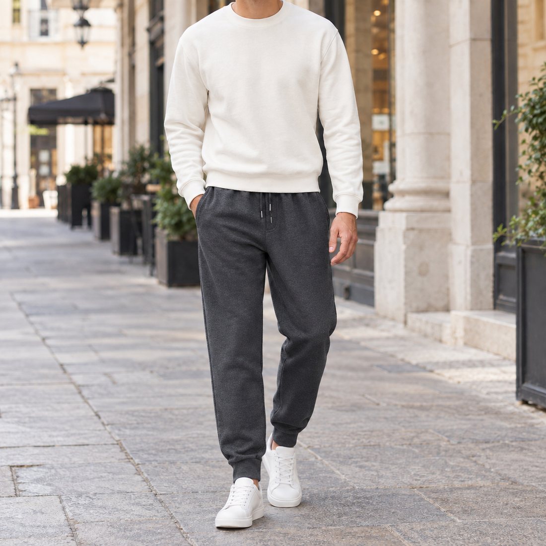 Raoul-Ellis Relaxed Joggers - Dark Gray