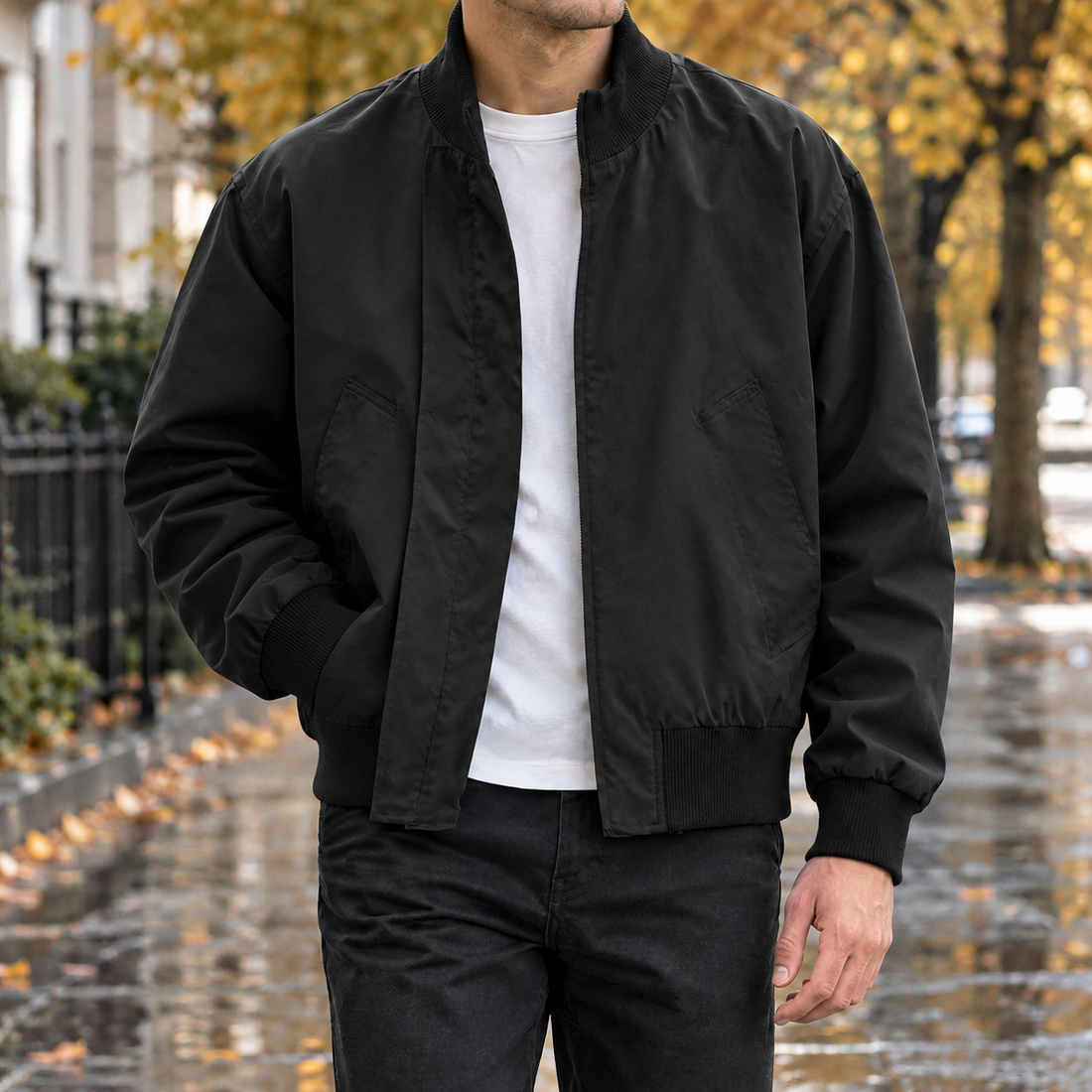 Jacob-Miles Bomber Jacket - Black