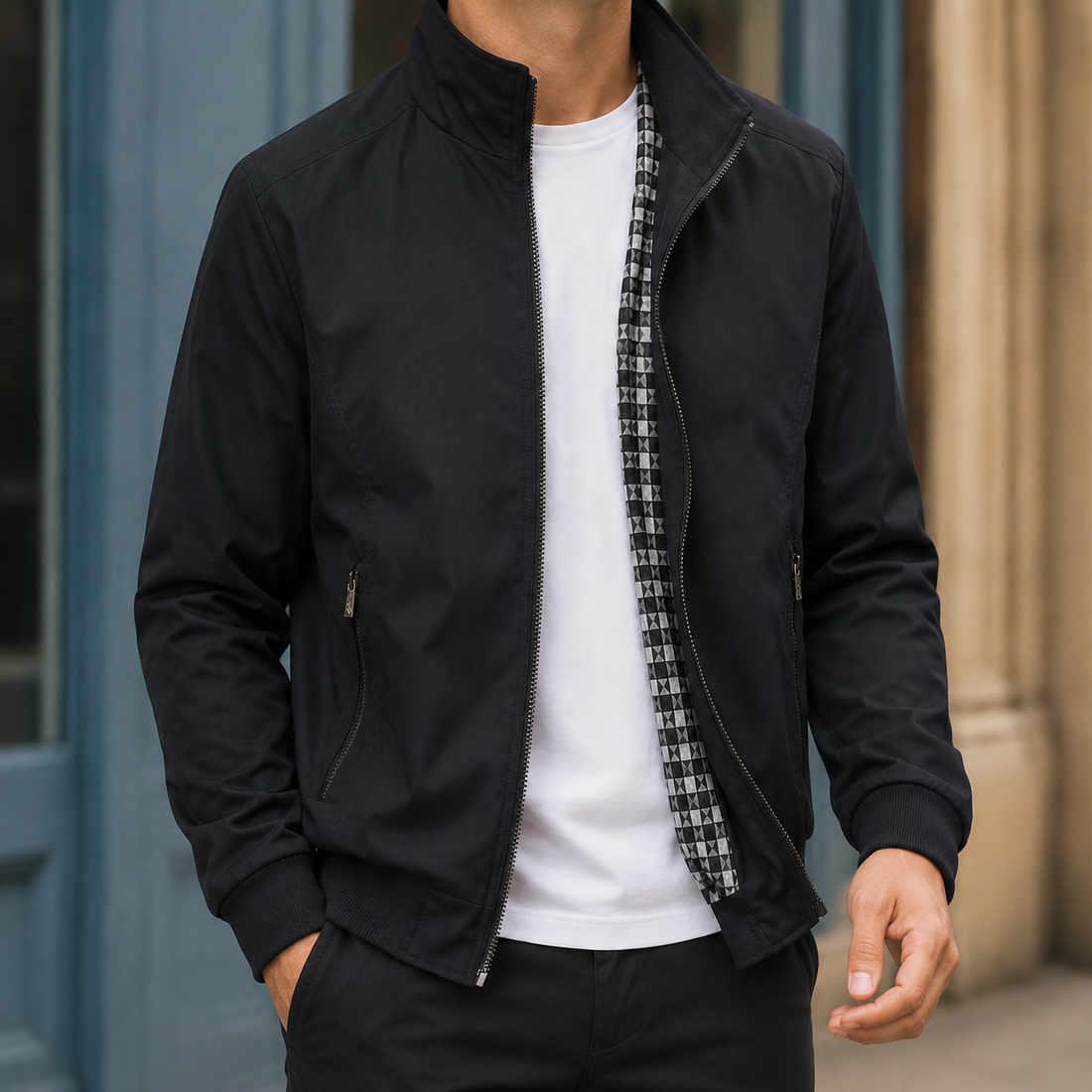 Graham-Tate Bomber Jacket - Black