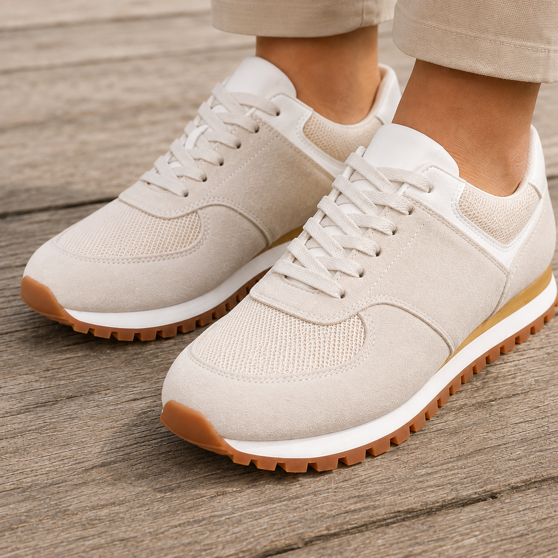 Varese Retro Sneakers - Beige