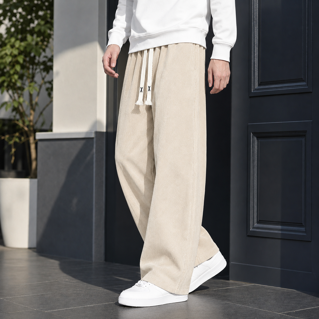 Rocco-Scott Wide Leg Pants - Apricot