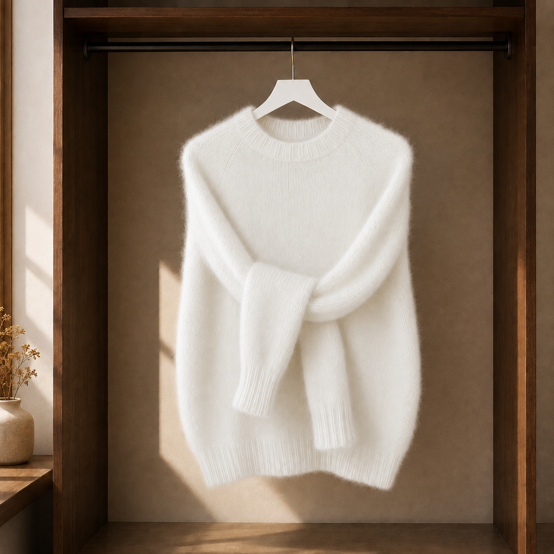 Tabitha-Jade Brushed Sweater - White