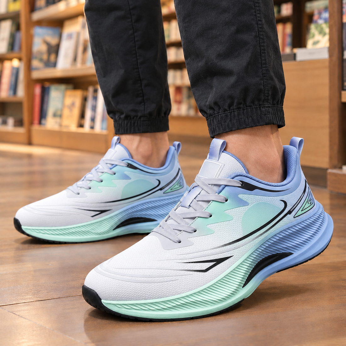Lodovici Sculpted Sneakers - Light Blue