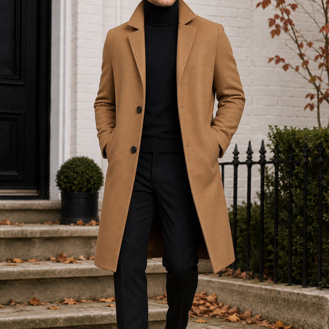 Barnaby-Hayes Tailored Overcoat - Brown