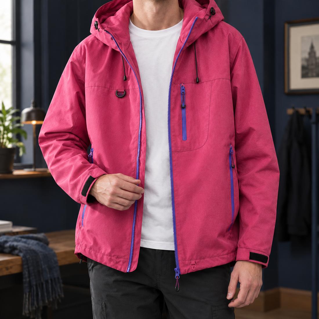 Lancelot-Rhys Hooded Jacket - Pink