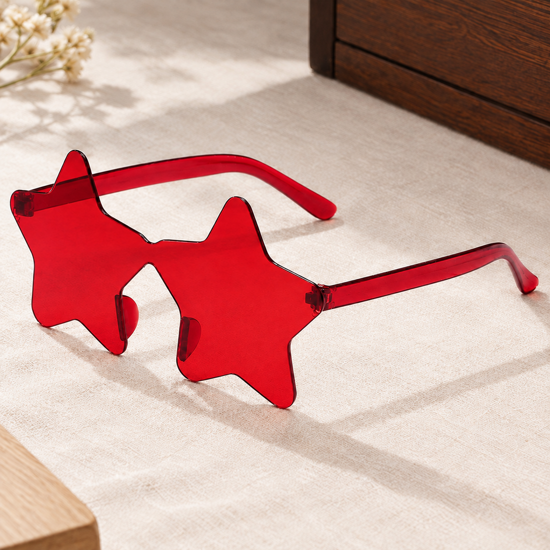 Barnabas Star Sunglasses - Red Film