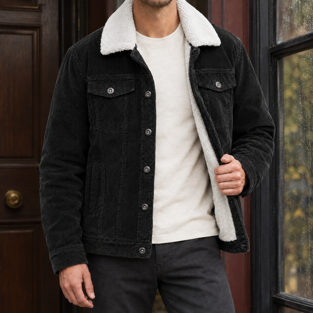 Vidal-Jude Corduroy Jacket - Black
