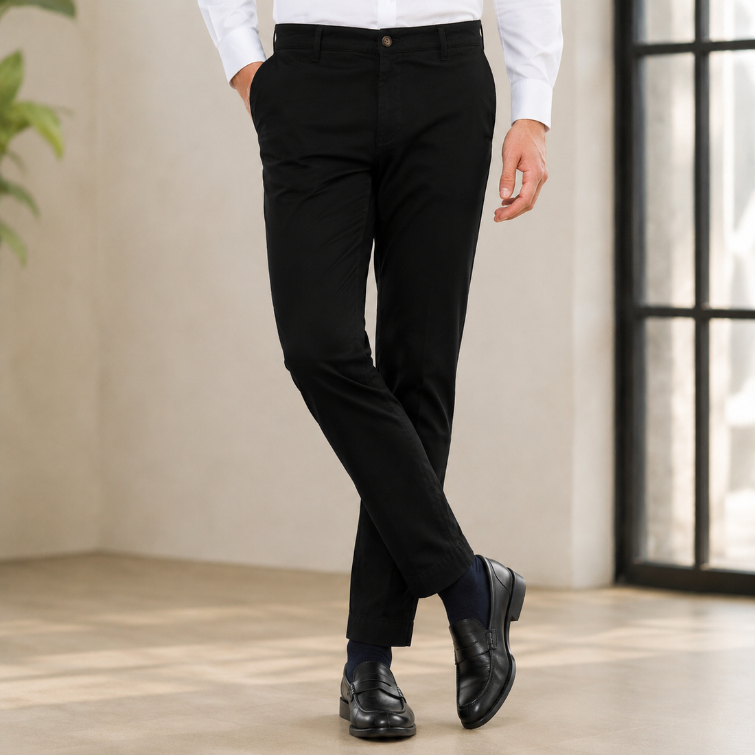 August-Grant Tapered Pants - Black