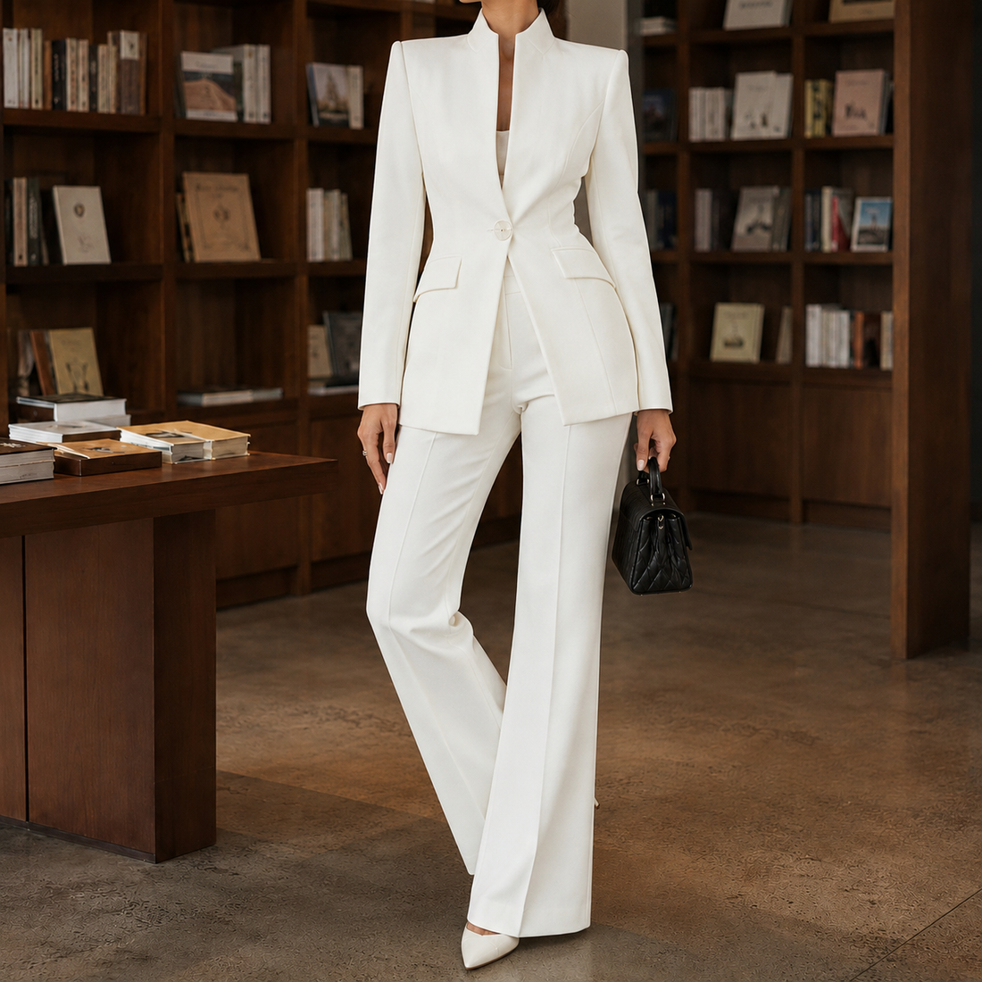 Soraya-Jane Tailored Set - White