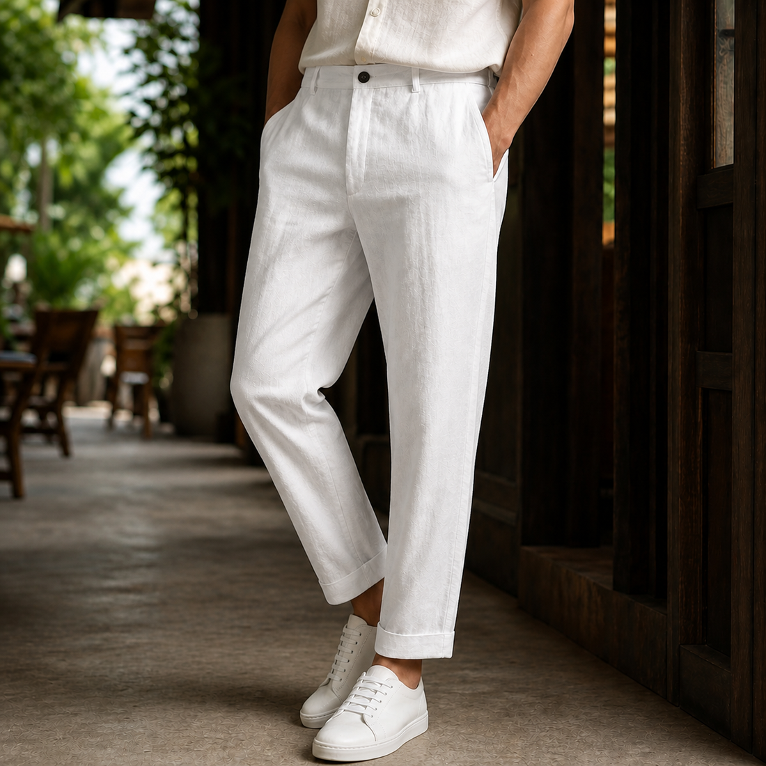 Damian Tapered Pants - White