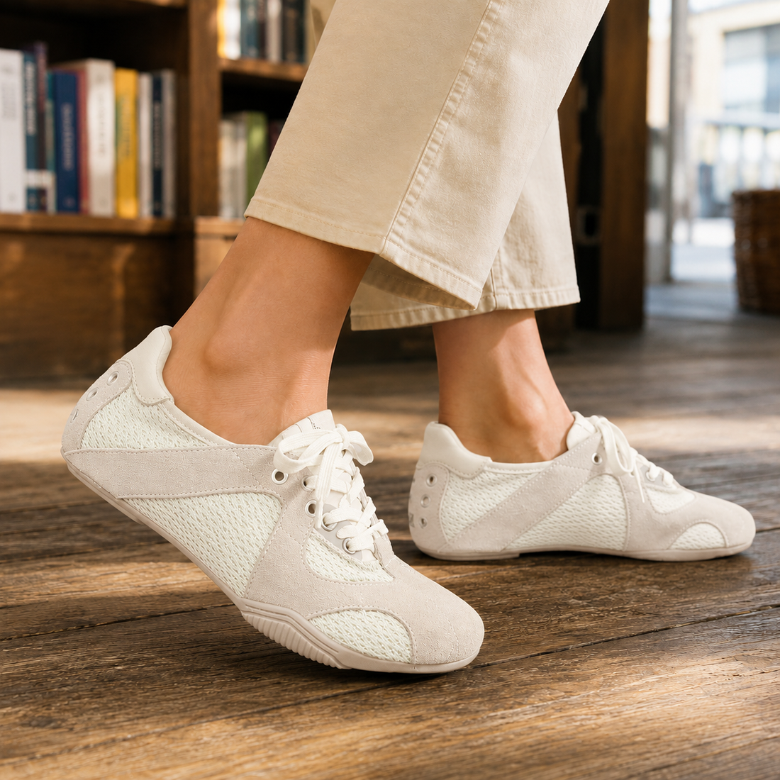 Albarelli Suede Sneakers - White