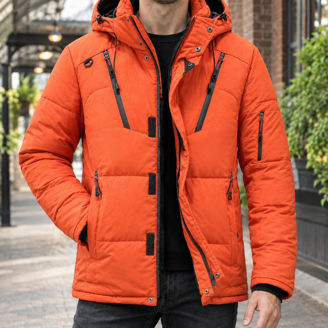 Albin Padded Jacket - Orange