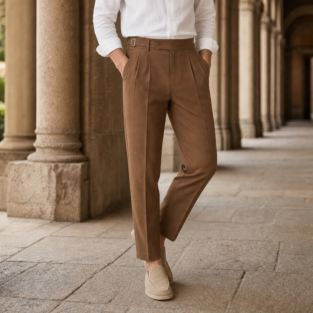Tobias Tailored Pants - Brown