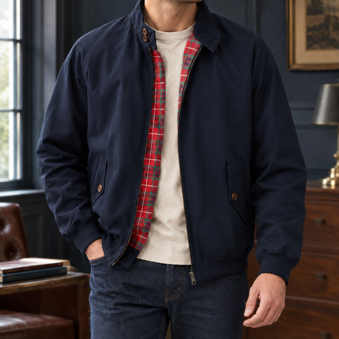 Jordan-Wade Harrington Jacket - Navy Blue
