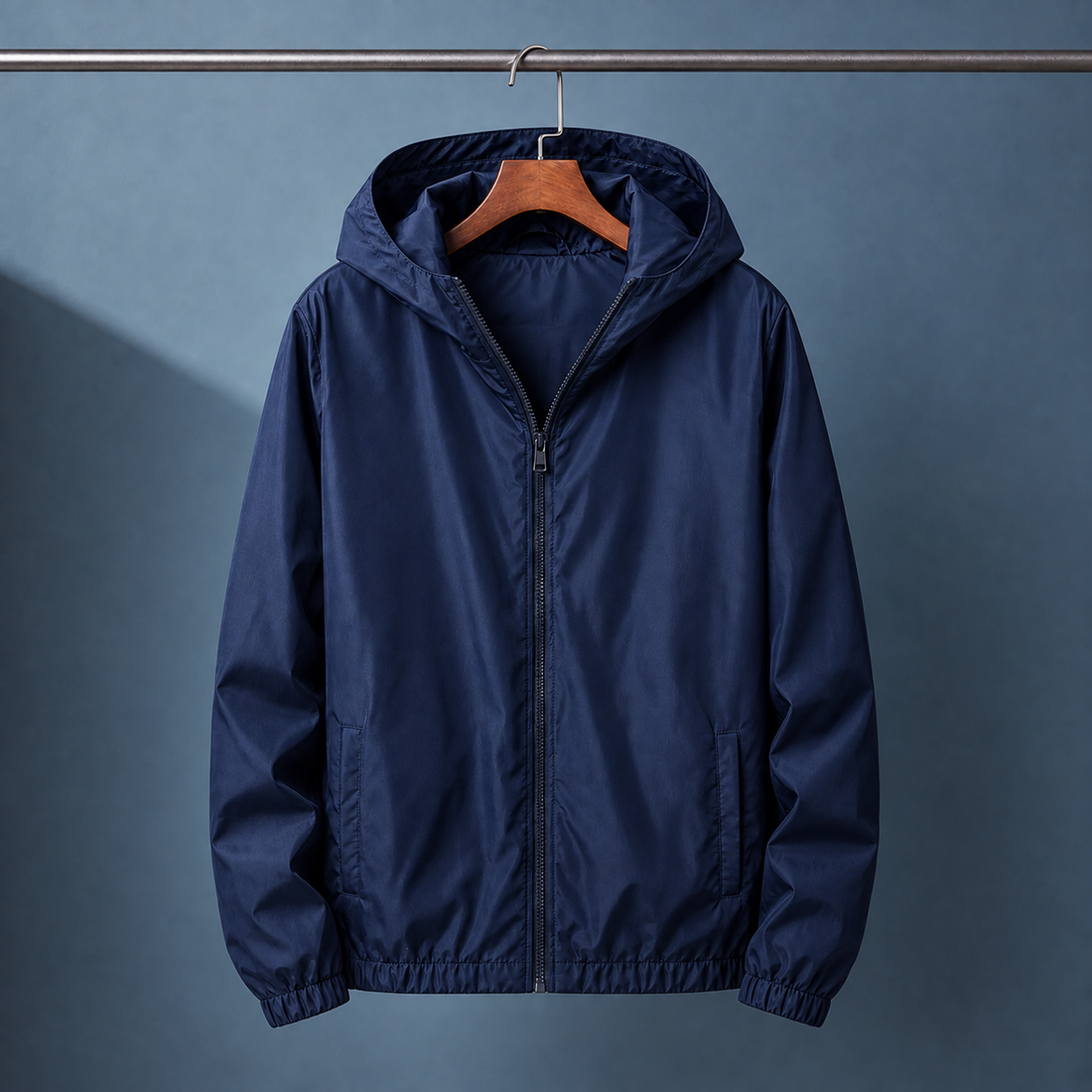 Joseph-Flynn Hooded Jacket - Dark Blue