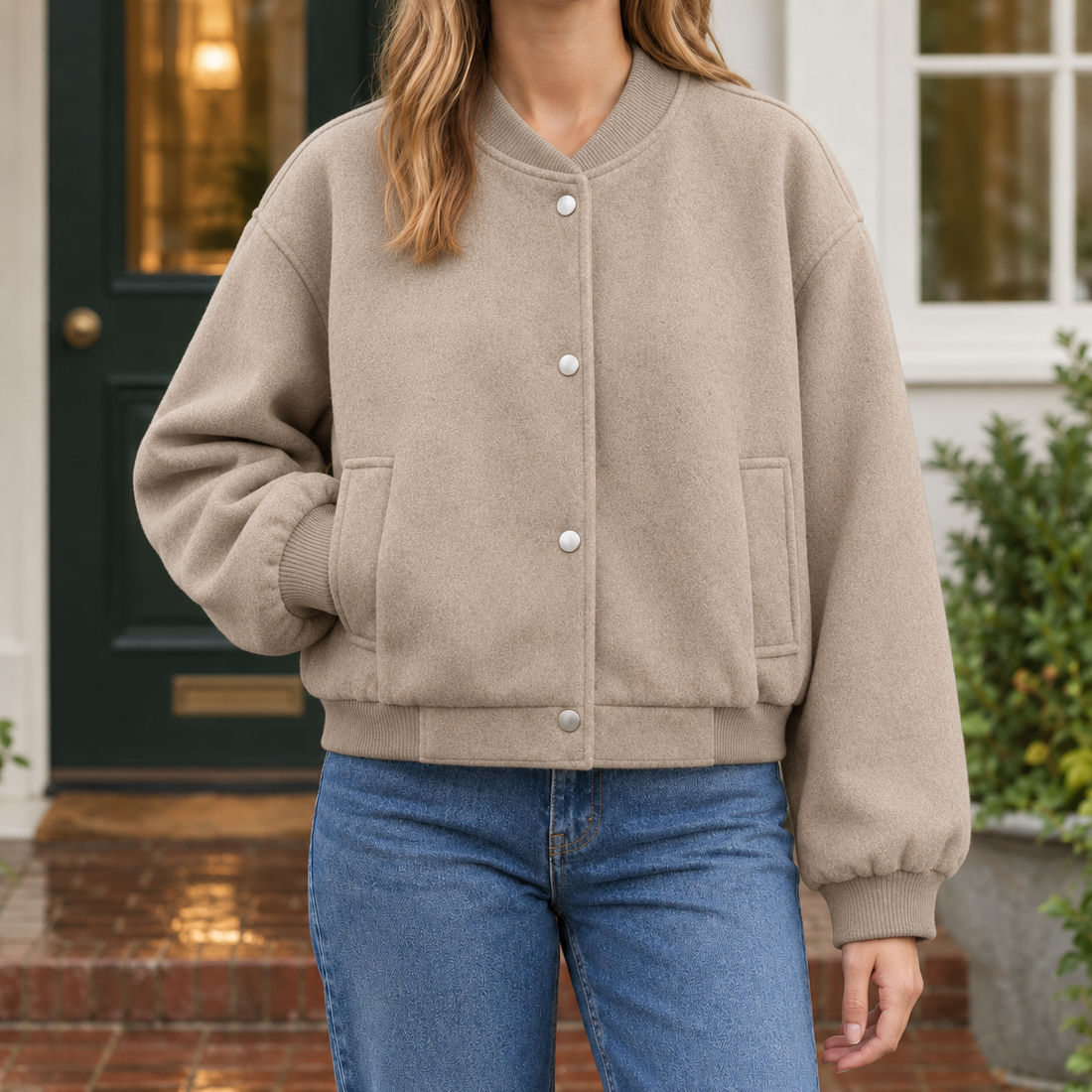 Armelle-Marie Bomber Jacket - Camel