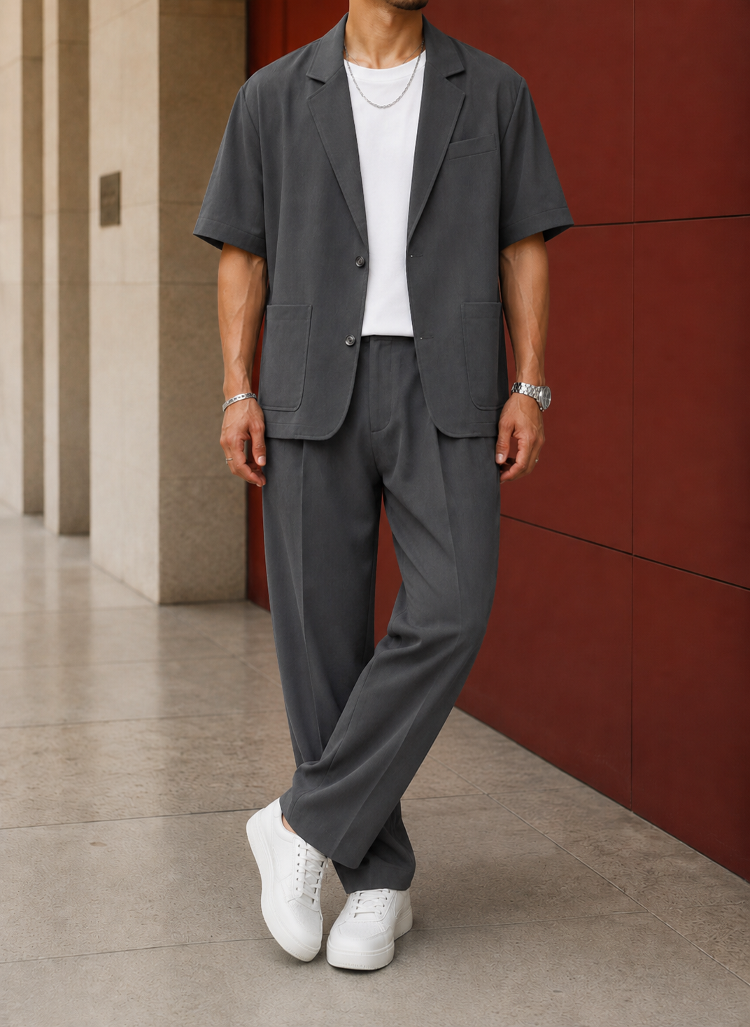 Mason Relaxed Set - Gray