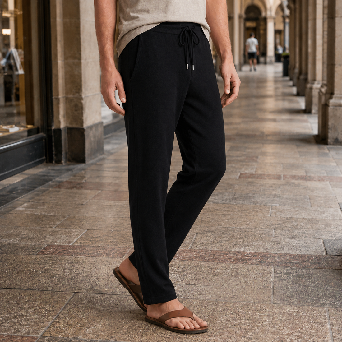 Lorcan-Wade Merino Wool Pants - Black