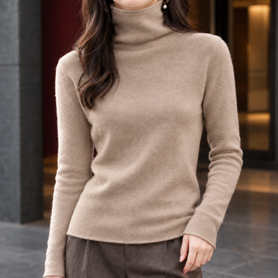 Stacey-Faye Wool Sweater - Camel