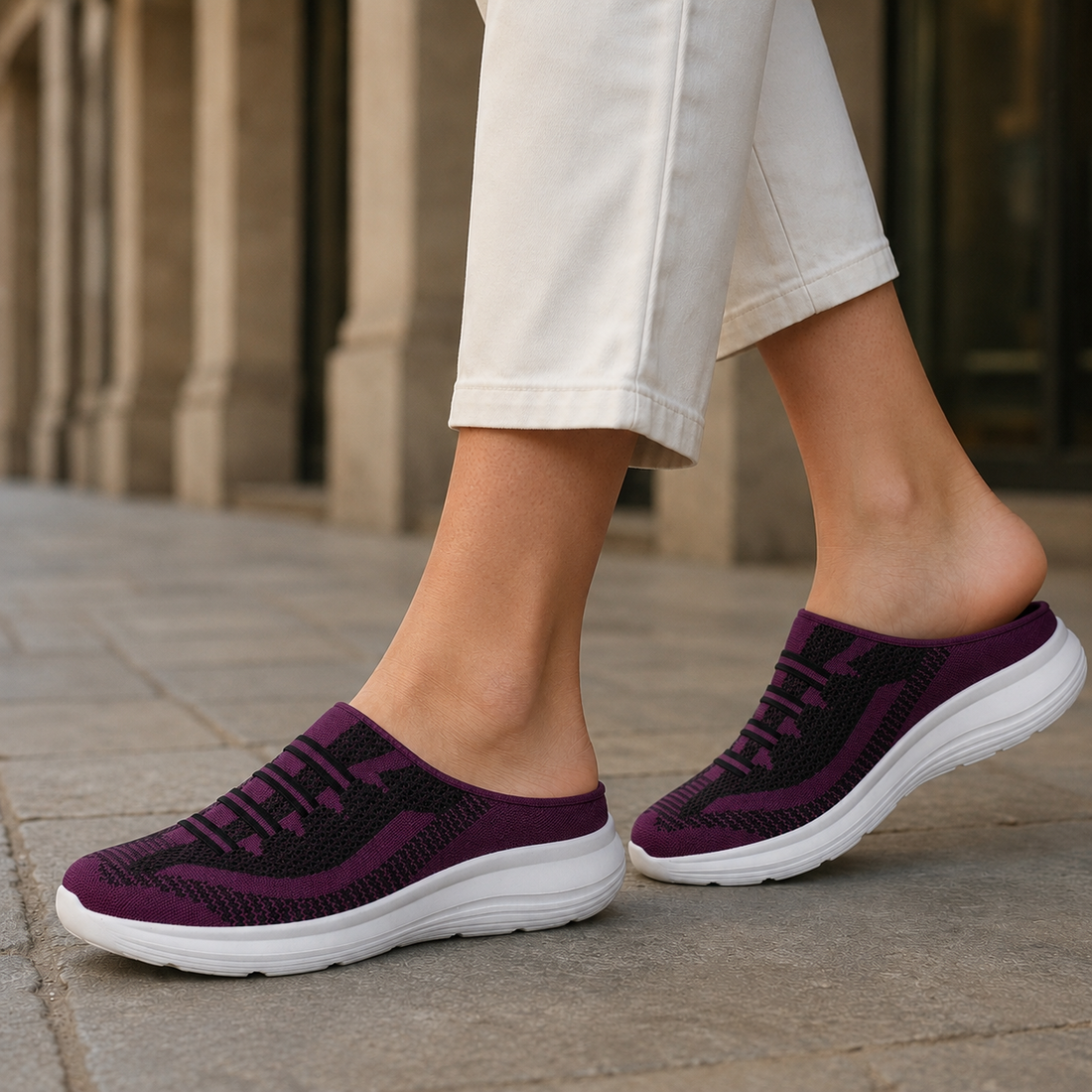 Bellucci Slip-On Sneakers - Purple